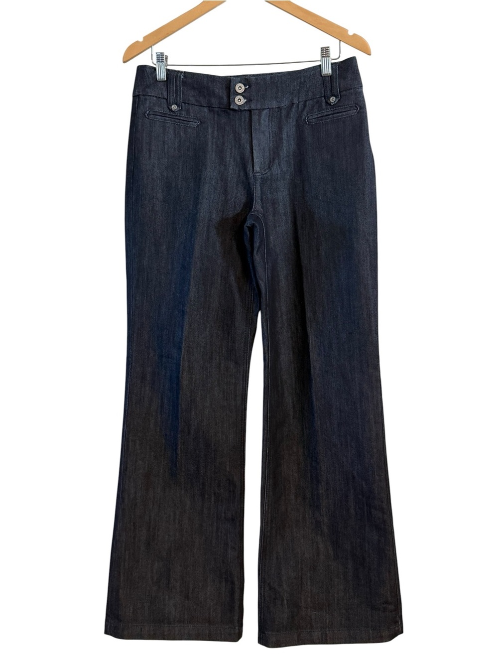 Chicos Platinum Denim Size 1.5 US 10 Dark Wash Trouser Jeans
